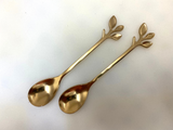 Gold Leafy Spoons