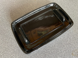 Butter Dish Yellow Lid with Jet Black Dish