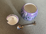 Sugar Bowl Speckled Purple Glaze