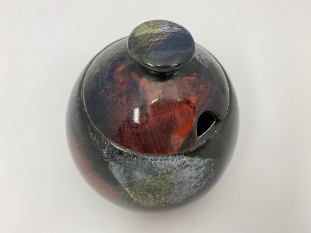 Sugar Bowl Abstract Glaze