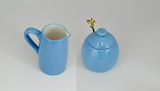 Sugar Bowl and Milk Jug Set Sky Blue