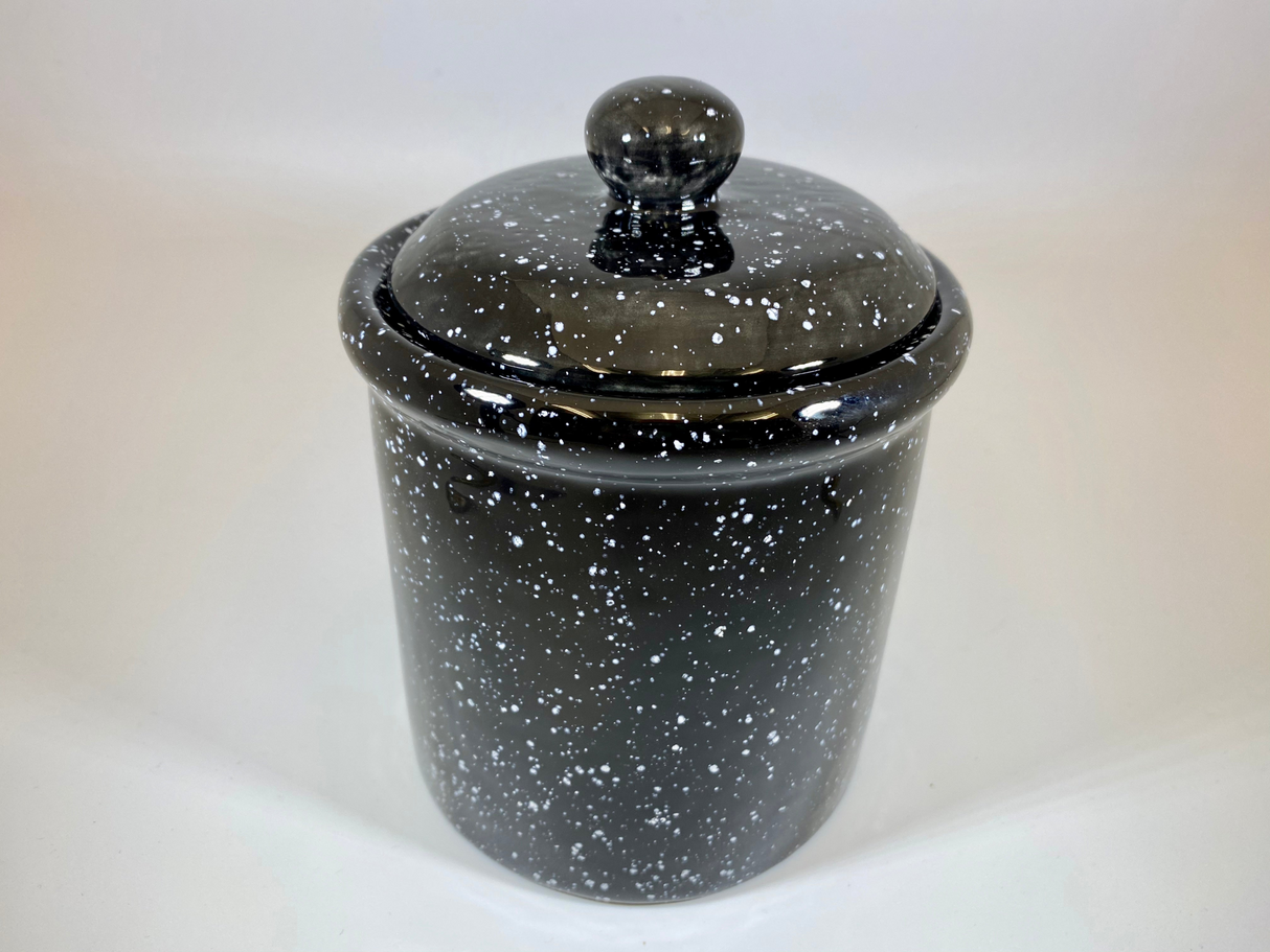 Speckled Black Canister