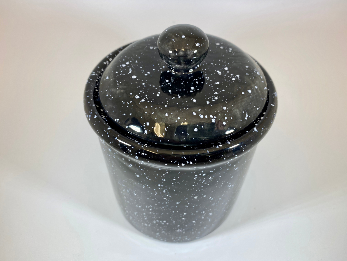 Speckled Black Canister