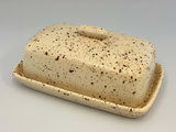 Butter Dish with Speckled Honey Glaze