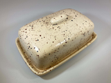 Butter Dish with Speckled Honey Glaze