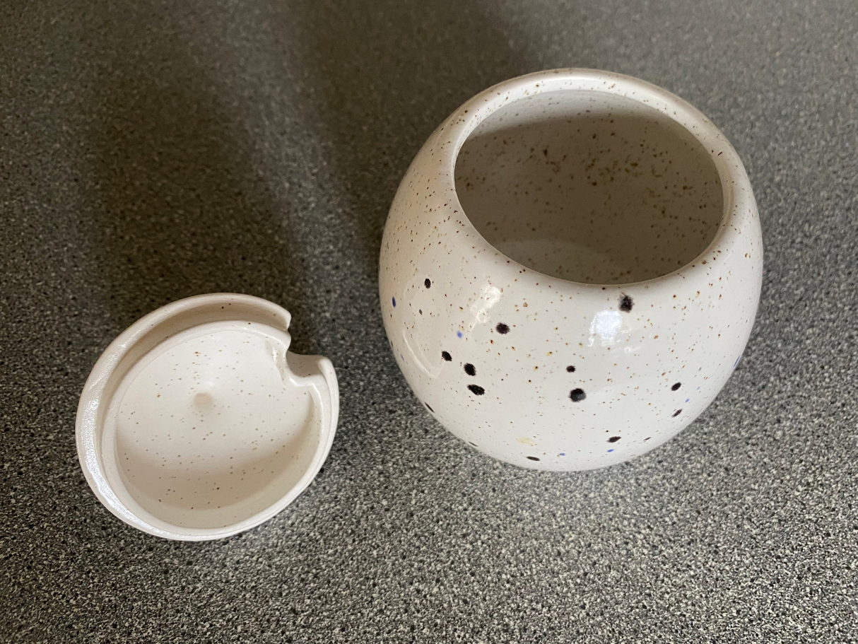 Butter Dish and Sugar Bowl Set - Confetti Glaze