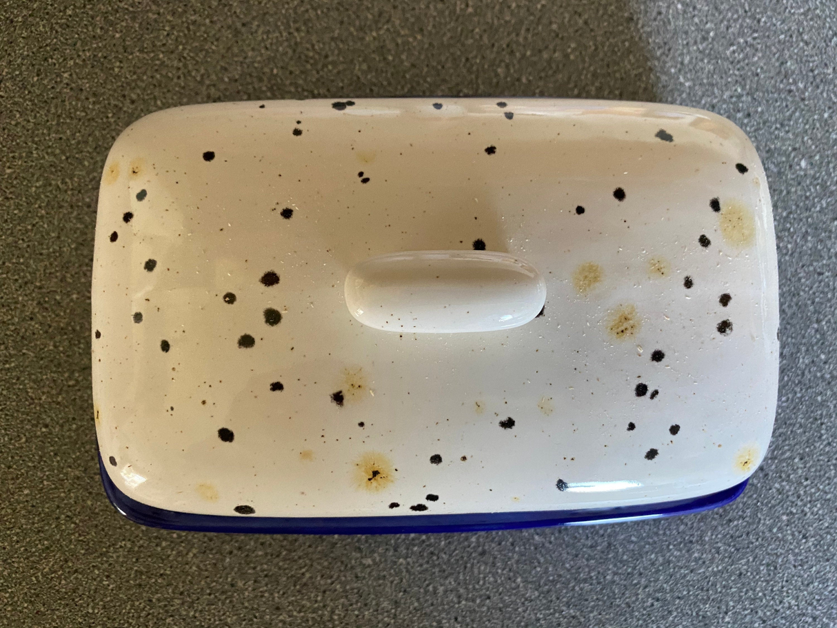 Butter Dish with Confetti Glaze