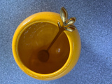 Butter Dish, Sugar Bowl and Milk Jug Set - Speckled Yellow