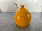 Butter Dish and Sugar Bowl Set - Yellow Speckle Glaze