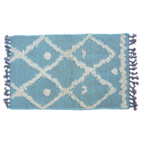 IKAT Greyish Teal Kilim Rug