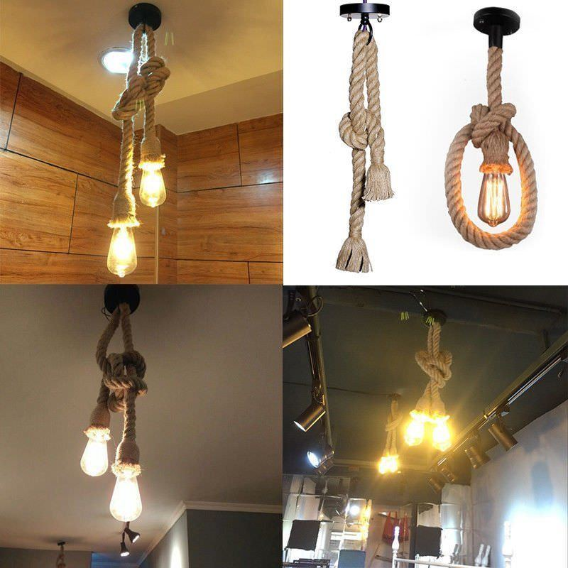 Vintage Rope Pendant Lights~3169