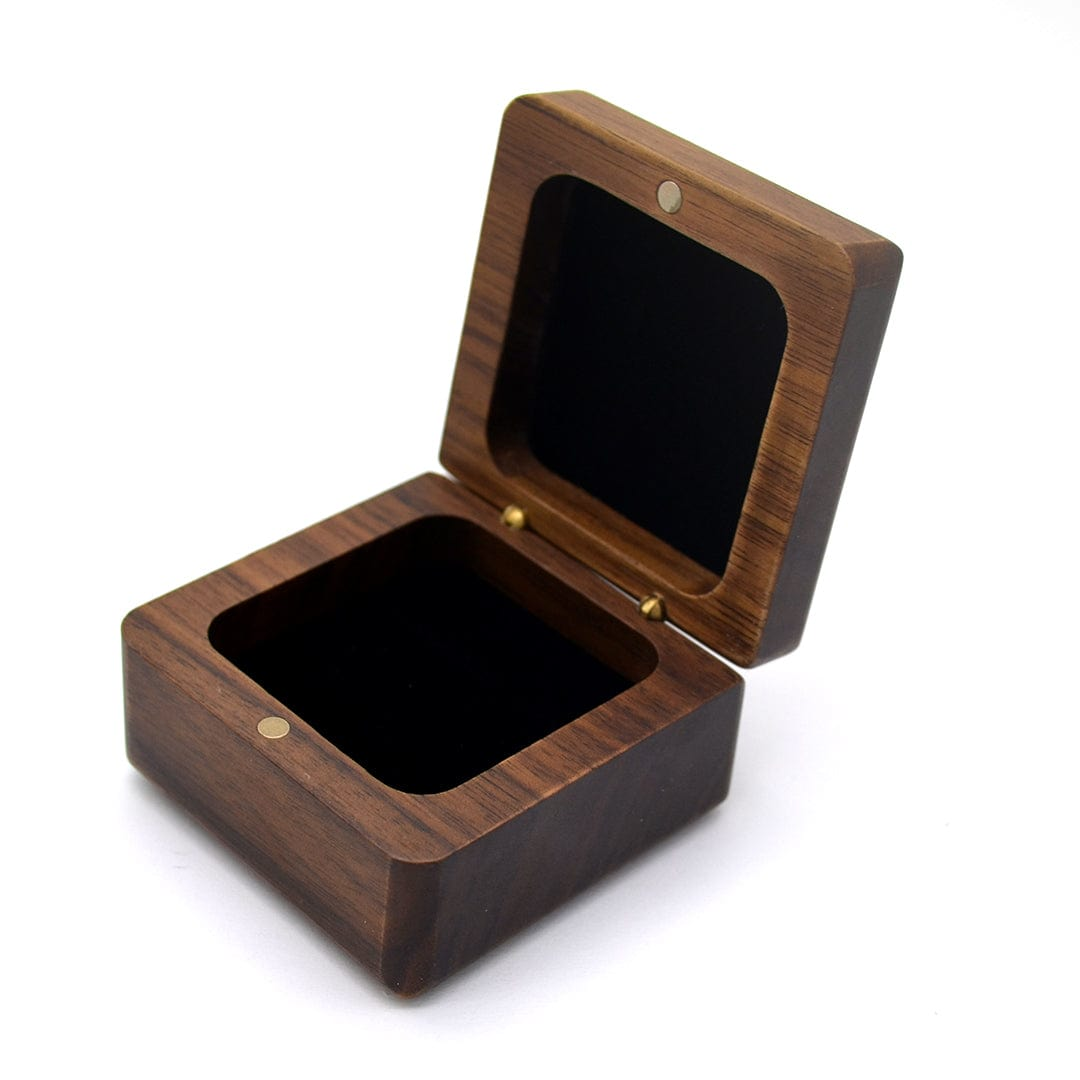 Magnetic Wooden Ring Bearer Box