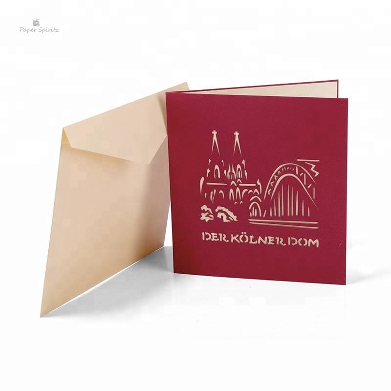 Coron Church 3D Pop Up Greeting Card