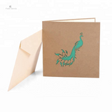 Peacock 3D Pop Up Greeting Card