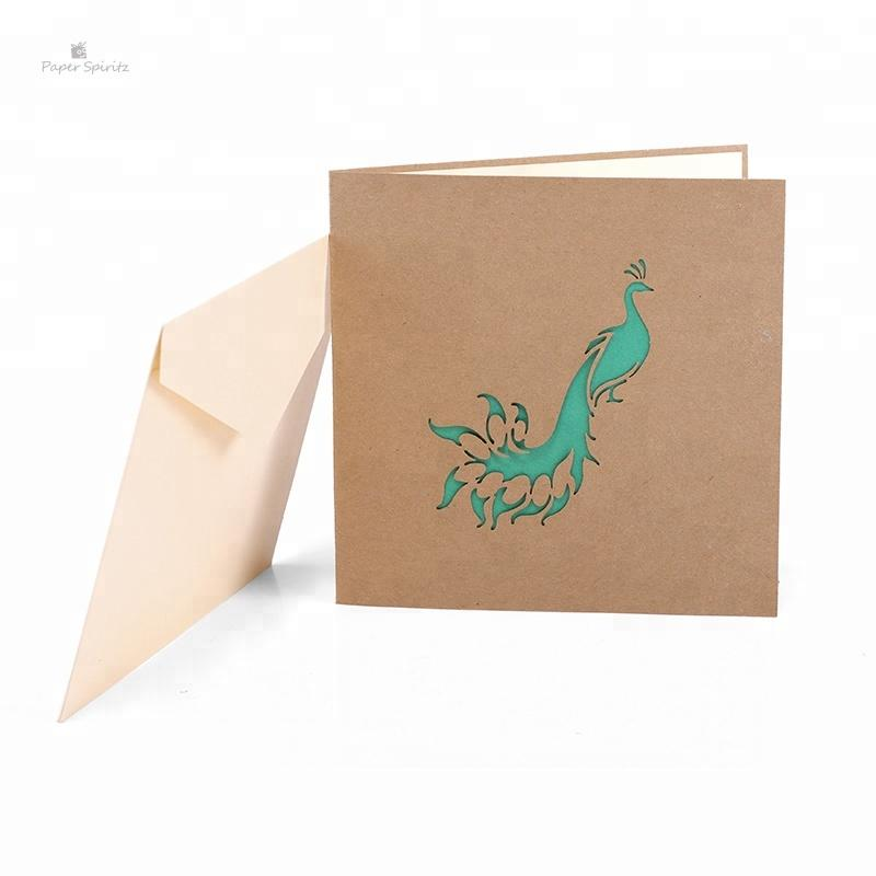 Peacock 3D Pop Up Greeting Card