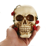 Rose and Skull Home Decor Sculpture