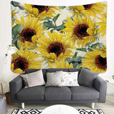 Large Yellow Sunflower Tapestry