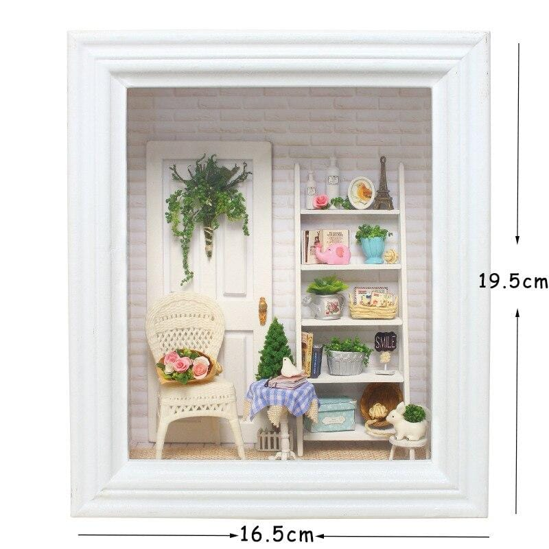 FRAMED DOLLHOUSE MINIATURE