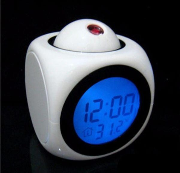 LED Projection Alarm Clock