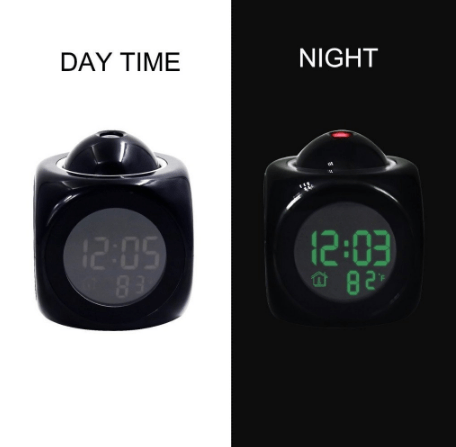 LED Projection Alarm Clock