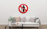 No Littering Beer Cap Metal Tin Sign Poster