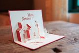 Christmas castle Pop Up Greeting Card