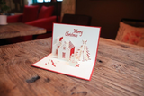 Christmas castle Pop Up Greeting Card