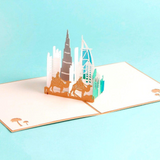 Dubai Pop Up Greeting Card