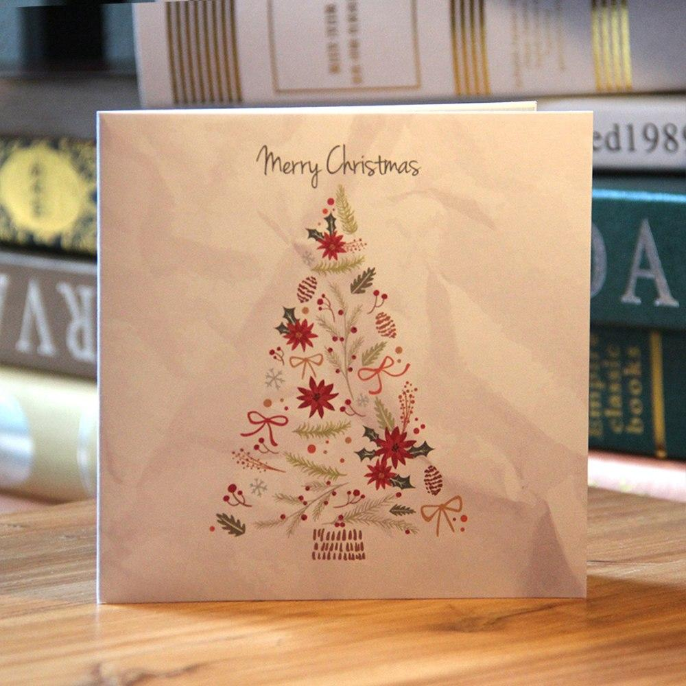 3D Merry Christmas Tree Pop Up Greeting Card