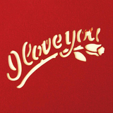 I Love You 3D Heart Card - Valentines day  Greeting Card