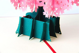 Cherry Blossom 3D Pop up Greeting Card