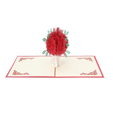 3d Pop Up Rose Bouquet Greeting Card