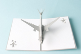 The Airplane 3D Pop up Greeting Card