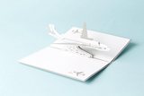 The Airplane 3D Pop up Greeting Card