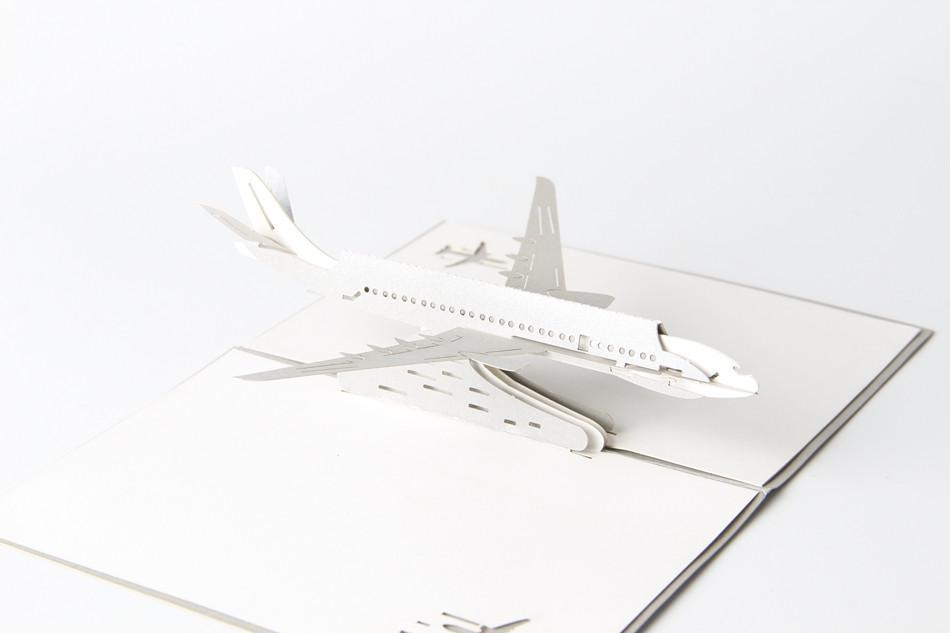 The Airplane 3D Pop up Greeting Card