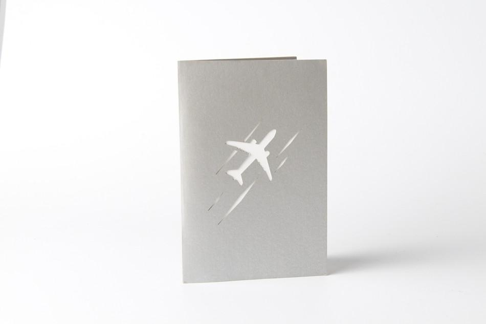 The Airplane 3D Pop up Greeting Card