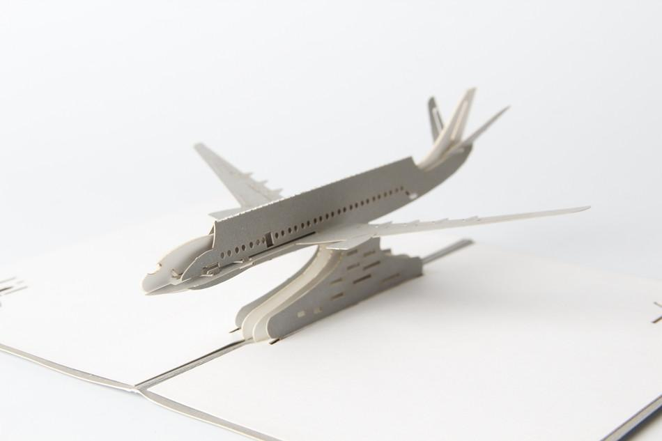 The Airplane 3D Pop up Greeting Card