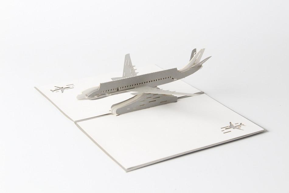 The Airplane 3D Pop up Greeting Card