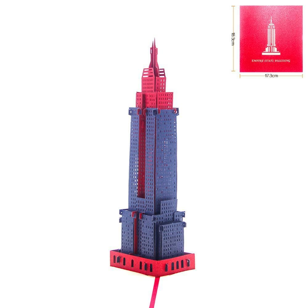 Empire State Building 3D Pop up Greeting Card