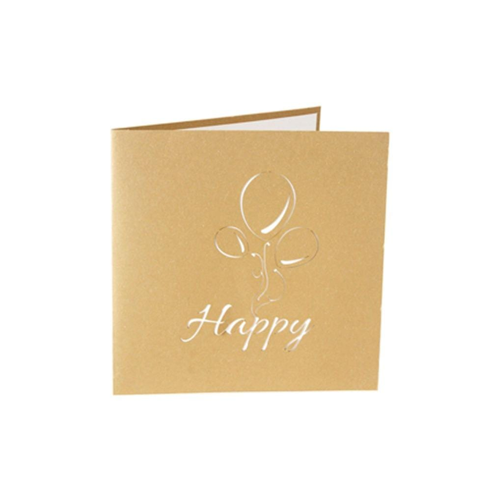 Happy Birthday Pop Up  Balloons Greeting Card