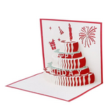 3D Pop Up Birthday Cake Greeting Card