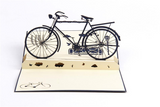 Vintage Bike 3D Pop up Greeting Card