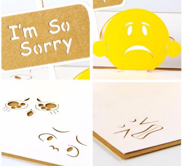 I am Sorry 3D Pop up Creative Greeting Card