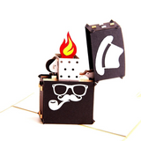 Lighter 3D Pop up Greeting Card