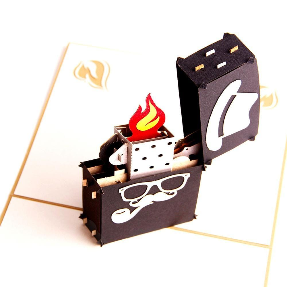 Lighter 3D Pop up Greeting Card