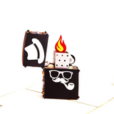 Lighter 3D Pop up Greeting Card