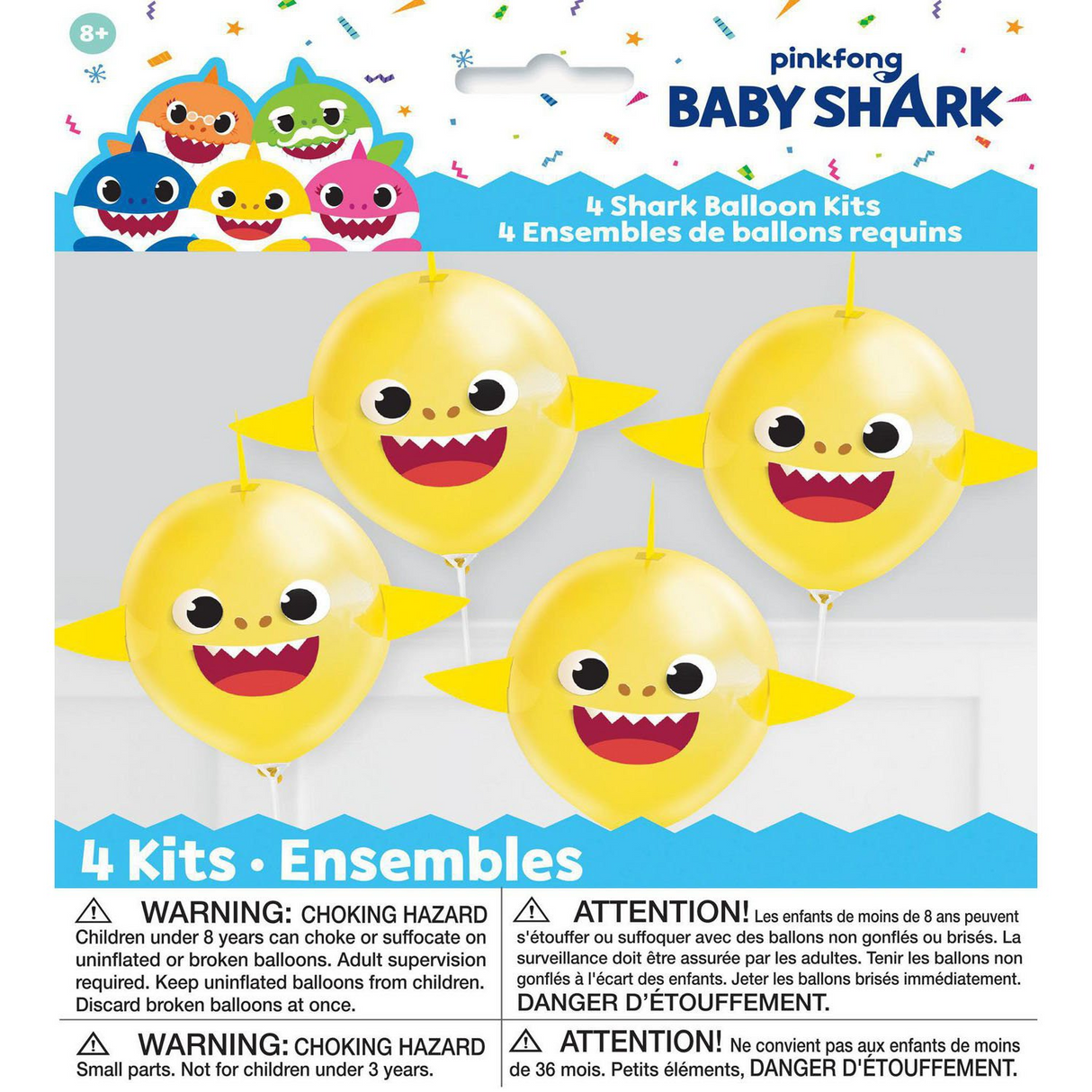 Pinkfong Baby Shark - 4 Baby Shark Balloon Kit