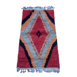 Berber Cornell Red Fluffy Soft Rug