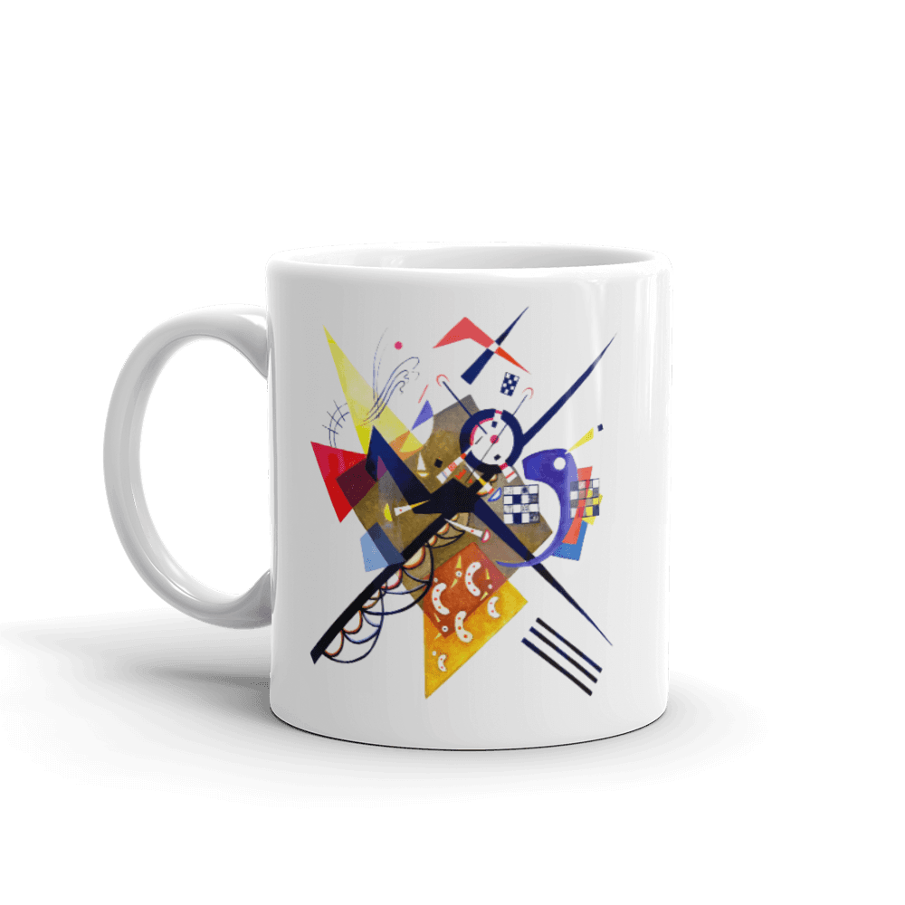 Wassily Kandinsky On White II (Auf Weiss) 1923, Artwork Mug