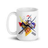 Wassily Kandinsky On White II (Auf Weiss) 1923, Artwork Mug